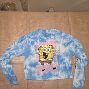 SpongeBob SquarePants Tie-Dye Long Sleeve Shirt
